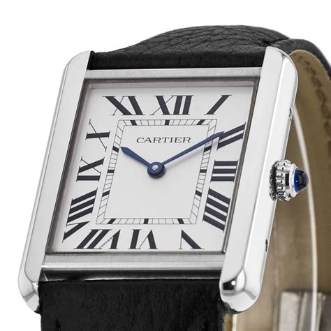 cartier tank solo leather strap.